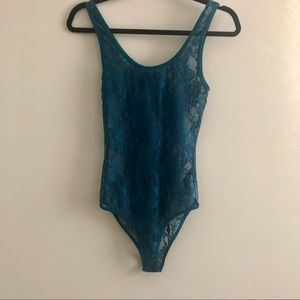 Forever 21 full body suit w/ flower design